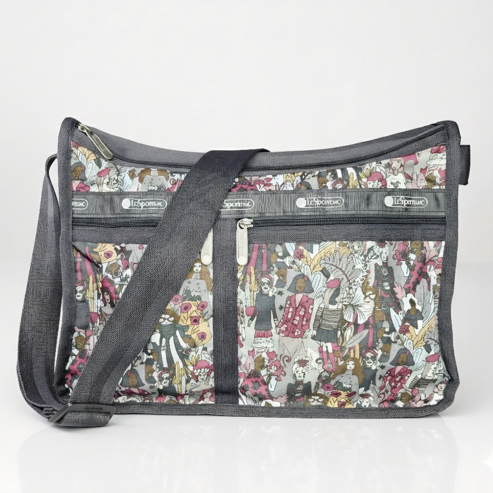 LeSportsac 13x9x6" Bag Starry Street Messanger Laptop Atache Everyday Divided